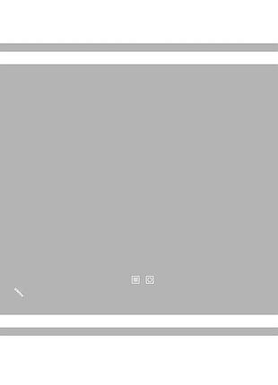 Дзеркало zerix mirra mr05-80x70-reverse з led touch, anti-fog, димером, регулятором яскравості (zx6057)