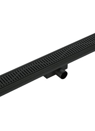 Душевой трап из нержавеющей стали sus304 koer fd35-70x500 (черный) (ac0624)