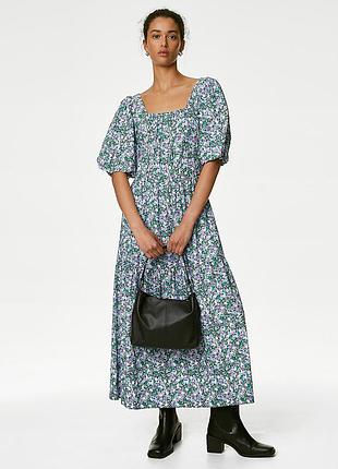 Цветочное платье m&amp;s 18/3xl