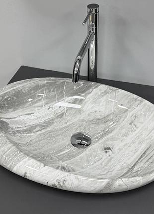Умывальник (раковина) vbi vicenza m grey stone glossy накладной