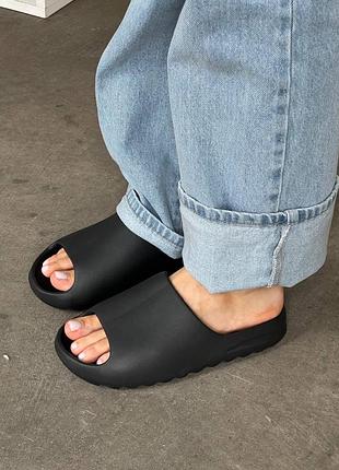 Шльопанці жіночі adidas yeezy slide black розпродаж