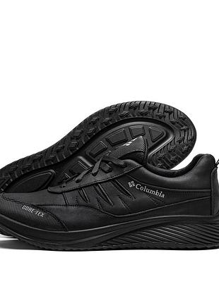 Мужские кожаные кроссовки col black