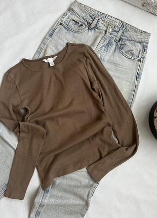 Лонгслив в рубчик от h&amp;m. 2