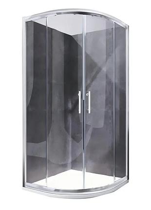 Душевая кабина без поддона koer sr sc04-90x90x195-tr-01 прозрачное стекло easy clean 5мм, хром