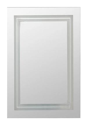 Дзеркало led 500*700 (пвх,кнопка ) для ванної кімнати