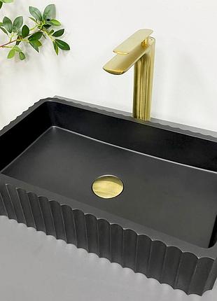 Умывальник (раковина) vbi florentia black matt накладной