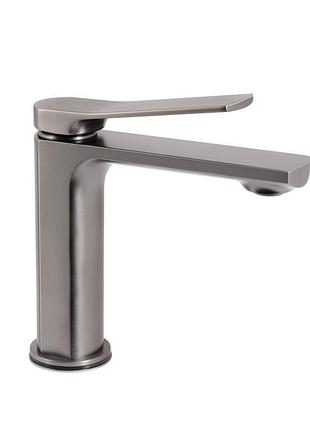 Змішувач для раковини qtap slavonice qtsla270gmb45924 gunmetal black pvd