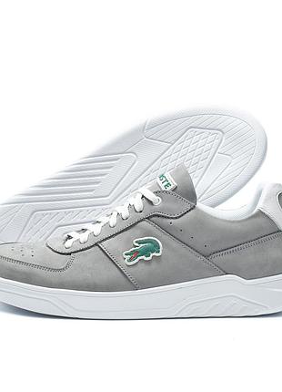 Мужские кожаные кроссовки baseshot grey