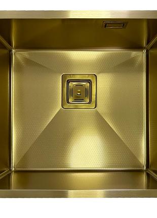 Нерж. мийка fabiano quadro 49 celldecor nano gold 8216.401.1698