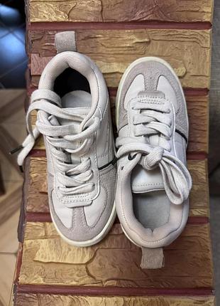 Кеди zara шкіряні