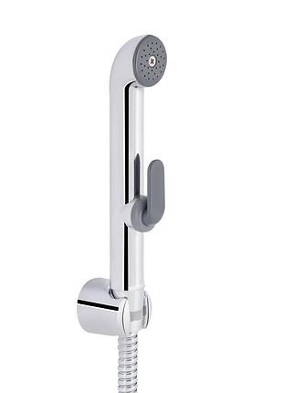 Набор для гігієнічного душу qtap inspai-varius округлий qtsetcrma021 chrome/grey (set)