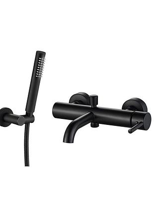 Смеситель для ванны и душа vbi milano black настенный