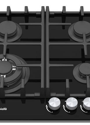 Газова варильна панель fabiano fhg 1044 vght2 black glass 8111.406.1466