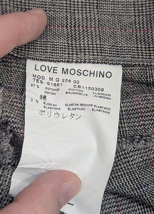 Женские брюки скинни love moschino в клетку оригинал (размер s-m)