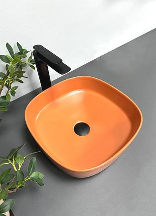 Умывальник (раковина) vbi arezzo terracotta matt накладной