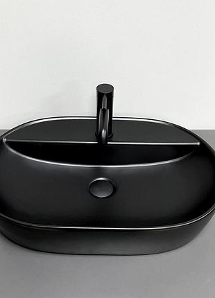 Умывальник (раковина) vbi terni black matt накладной