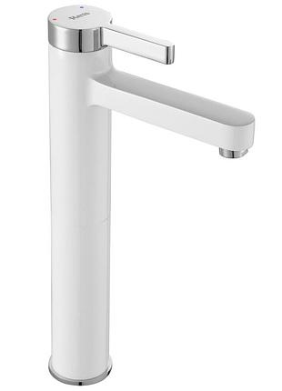Смеситель для раковины (умывальника) rea polo white chrome высокий