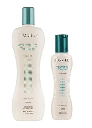 Набор для объема волос biosilk volumizing therapy шампунь 355 мл + кондиционер 67 мл