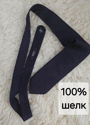 Галстук 100% шёлк hugo boss с узором