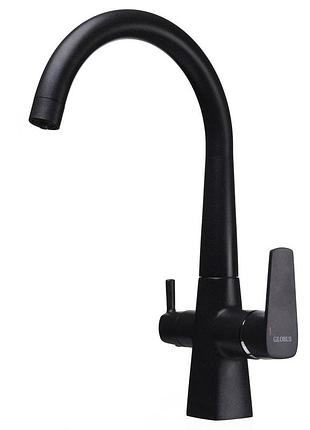 Смеситель для кухни под осмос globus lux lazer gllr-0999-1-onix