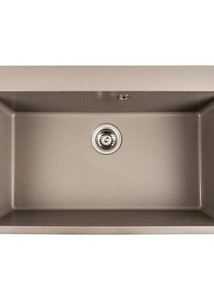 Гранитная мойка для кухни platinum 7850 bogema матовый титан