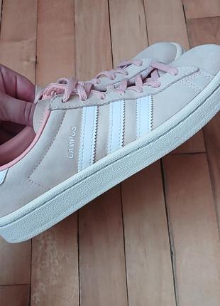 Кожаные кроссовки adidas campus
