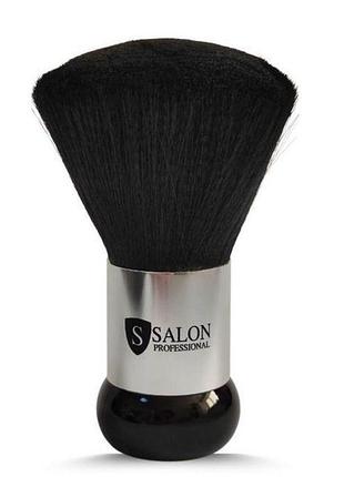 Парикмахерская сметка для волос salon professional, мягкая, п черно-серебристая ручка