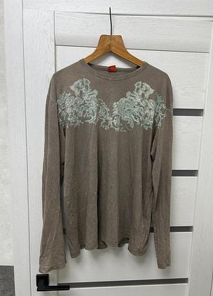 Лонгслив hugo boss orange label х avantgarde x аванград х indie sleaze x affliction