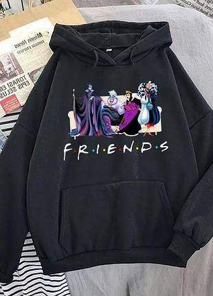 Худи f.r.i.e.n.d.s disney злодеи зима