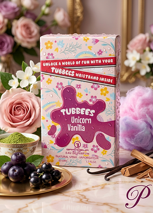 Парфуми унісекс tubbees unicorn vanilla 50 мл оригінал парфумована вода тубіс юнікорн ваніль солодкий стійкий гурманський аромат духи цукрова вата