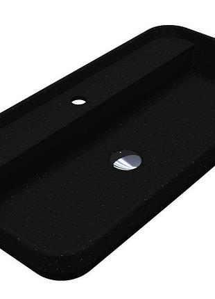 Умывальник ocean 800 mirastone black shine miraggio