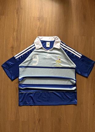 Ретро футболка збірної франції adidas 2008-2009 (карім бензема #9) / джерсі франція vintage