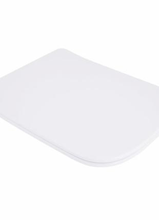 Сиденье для унитаза (tern 490,520,610) 435x344x50 мм, white, с микролифтом, slim duroplast, quick release qtsc179w47353 qtap