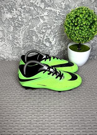 Nike hyper venom бутсы копы сороконожки 35 размер футбольные зеленые