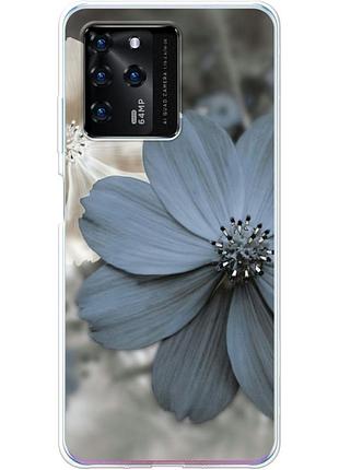 Чехол силиконовый с картинкой на zte blade v30 (цветок гербера)