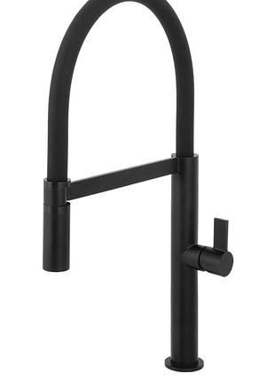 Кухонний змішувач fabiano fkm 68p ss velvet black 8232.401.1448