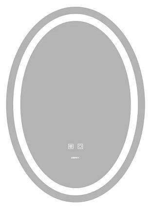 Дзеркало zerix fusion mv01-50x70 з led touch, anti-fog, димером, регулятором яскравості (zx6067)