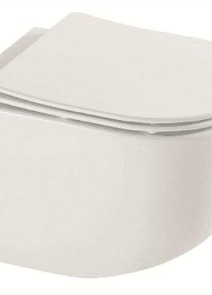 Унитаз подвесной mixxus premium ellipse-0302-t3 495x360x370mm, система смыва tornado 3.0 (mp6462)