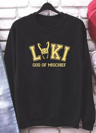 Свитшот c принтом loki зима