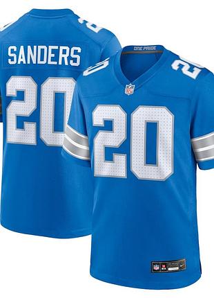 Men's nike barry sanders blue detroit lions vapor f.u.s.e. limited jersey  xl