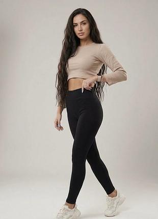 Женские демисезонные лосины из рубчика, 42-44