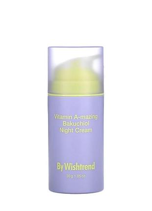 Нічний крем з вітаміном a by wishtrend vitamin a-mazing bakuchiol night cream 30 г