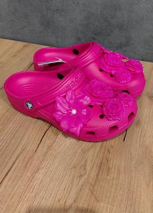 Сабо женские crocs +джибитсы/кроксы/кроксы/джибитсы