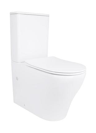 Унитаз напольный qtap virgo ultra quiet безободочный с сиденьем soft-close white qt18226092aw
