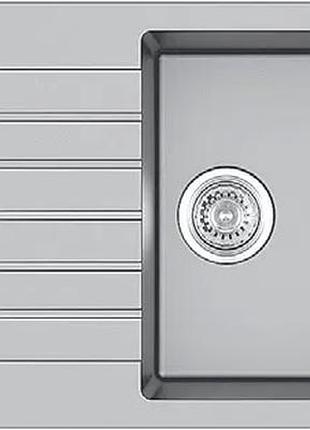 Кухонна мийка fabiano classic 100x50 grey metallic 8221.301.0783