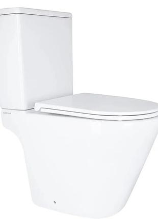 Унитаз-компакт mixxus bevel-0405-r 605х370х800mm, система смыва rimless