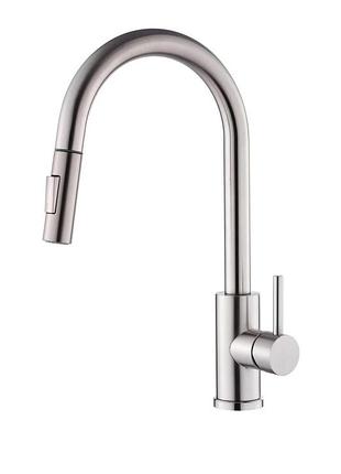 Змішувач для кухні vbi flusso nickel