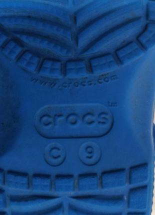 Детские crocs синего цвета - размер c9 8