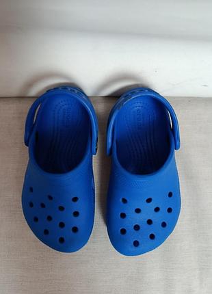 Детские crocs синего цвета - размер c9 3