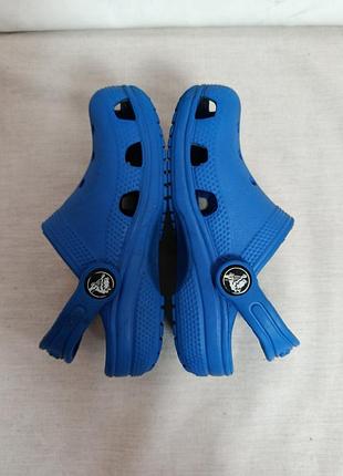 Детские crocs синего цвета - размер c9 7